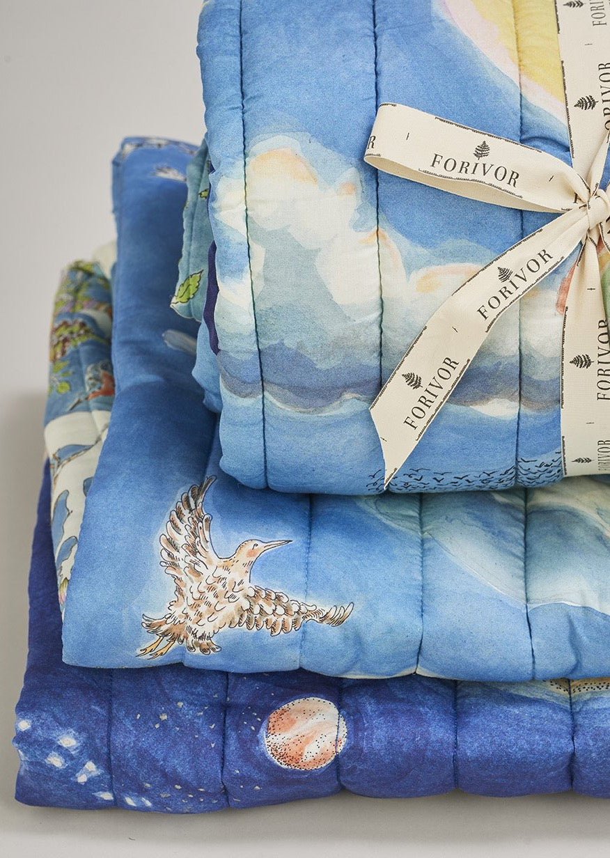 The Space Above the Ground Quilted Blanket - Forivor