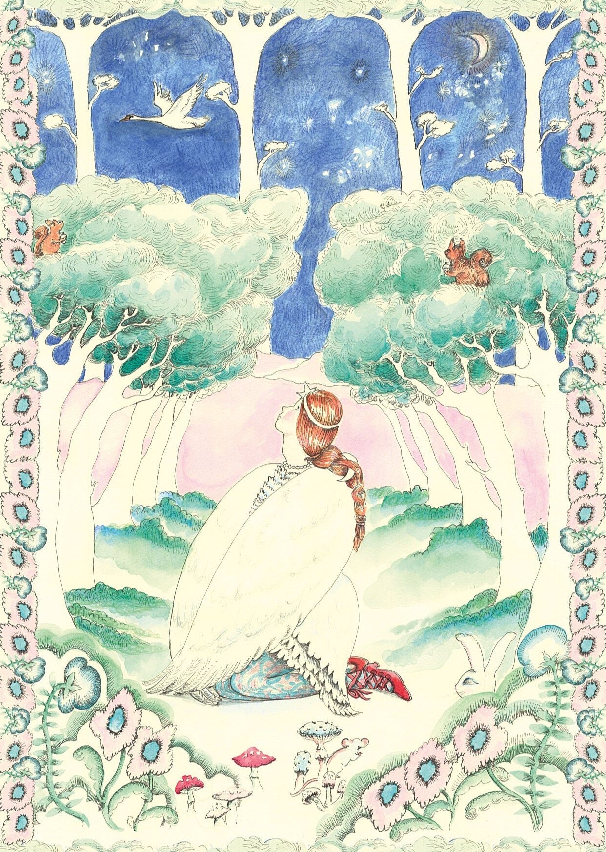 The Swan Lady - Fine Art Print - Forivor