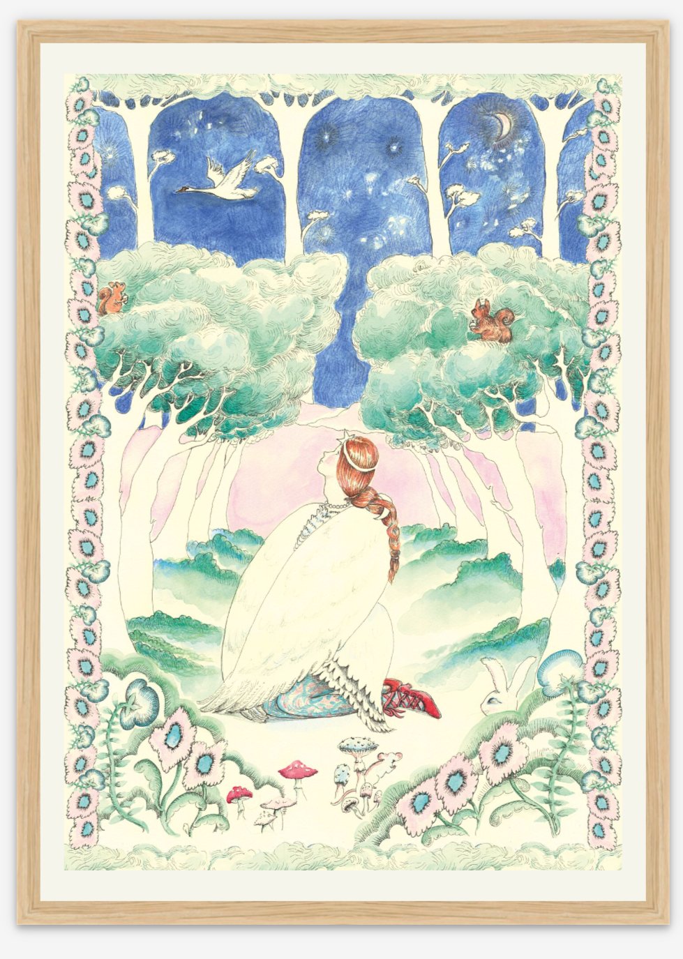 The Swan Lady - Fine Art Print - Forivor