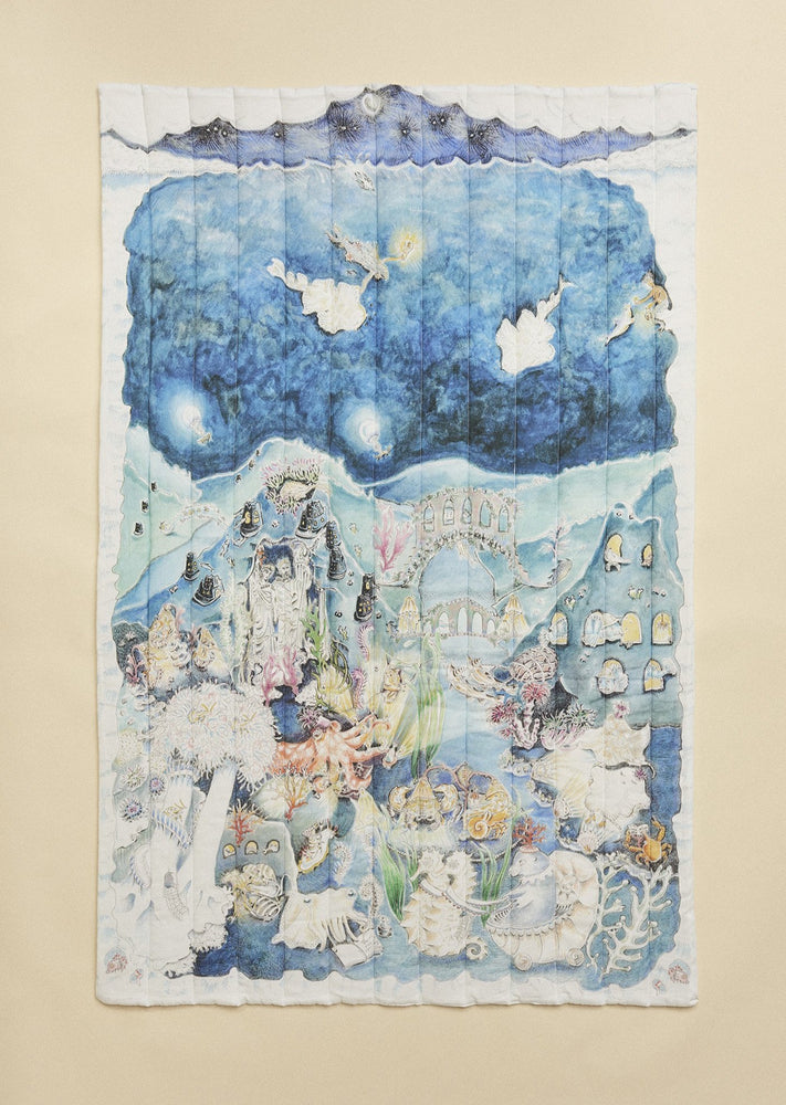 The Legends of the Sea Quilted Blanket